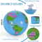 Inflatable Globe Beach Ball For Kids Fun Educational World Map Toy 2