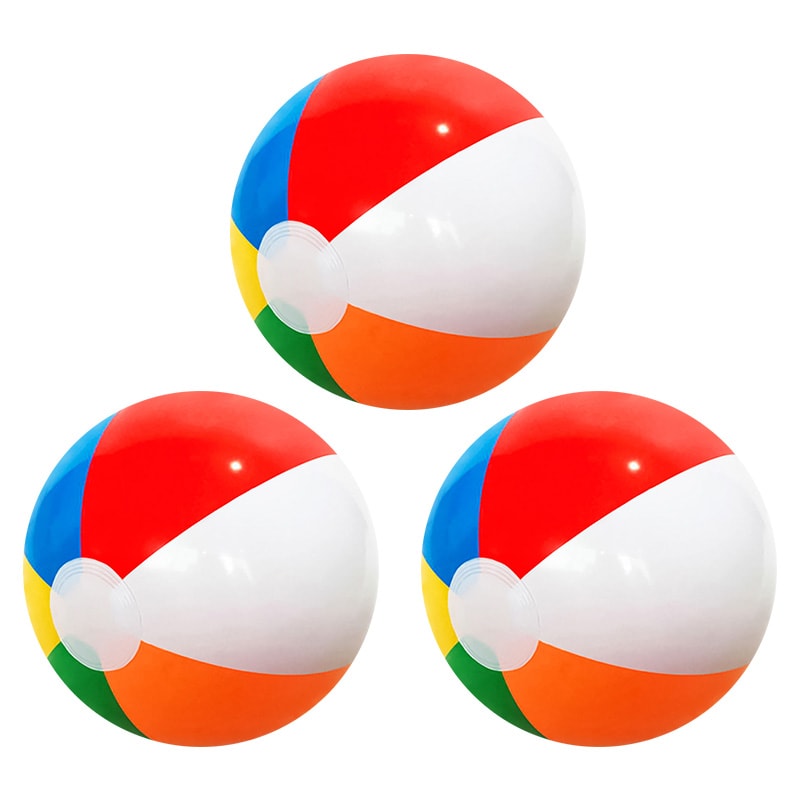 ColorBurst Inflatable Beach Ball For Pool Party Fun 3