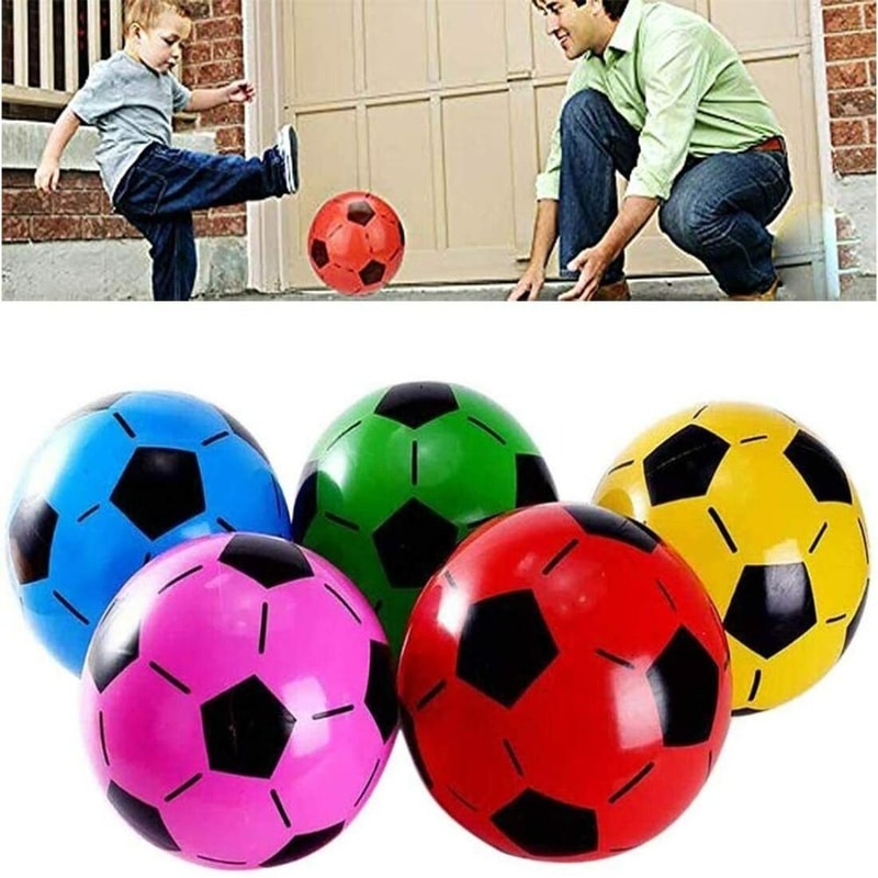Kids Outdoor Rubber Soccer Ball for Training Play Beach Games