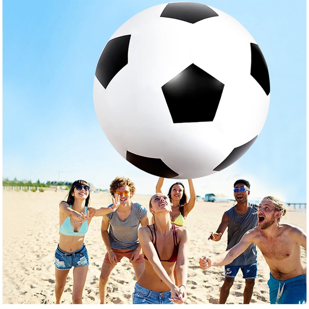 Kids Jumbo Beach Soccer Ball Outdoor Play PVC Lightweight Football Toy 0