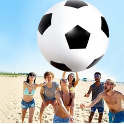 kids jumbo beach soccer ball outdoor play pvc lightweight football toy