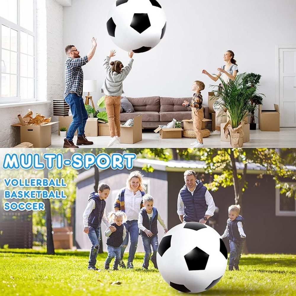 Kids Jumbo Beach Soccer Ball Outdoor Play PVC Lightweight Football Toy 3