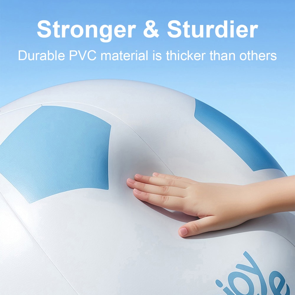 Giant Inflatable Soccer Ball Jumbo Beach Party Toy For Pool Outdoor Fun 5