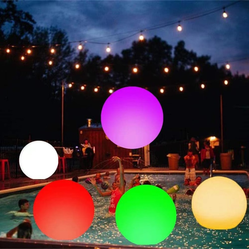 Color LED Glow Ball Inflatable Light With Remote Control For Pool Beach And Outdoor Decor 3