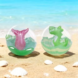 dinosaur beach ball with fish tail design for pool & summer parties