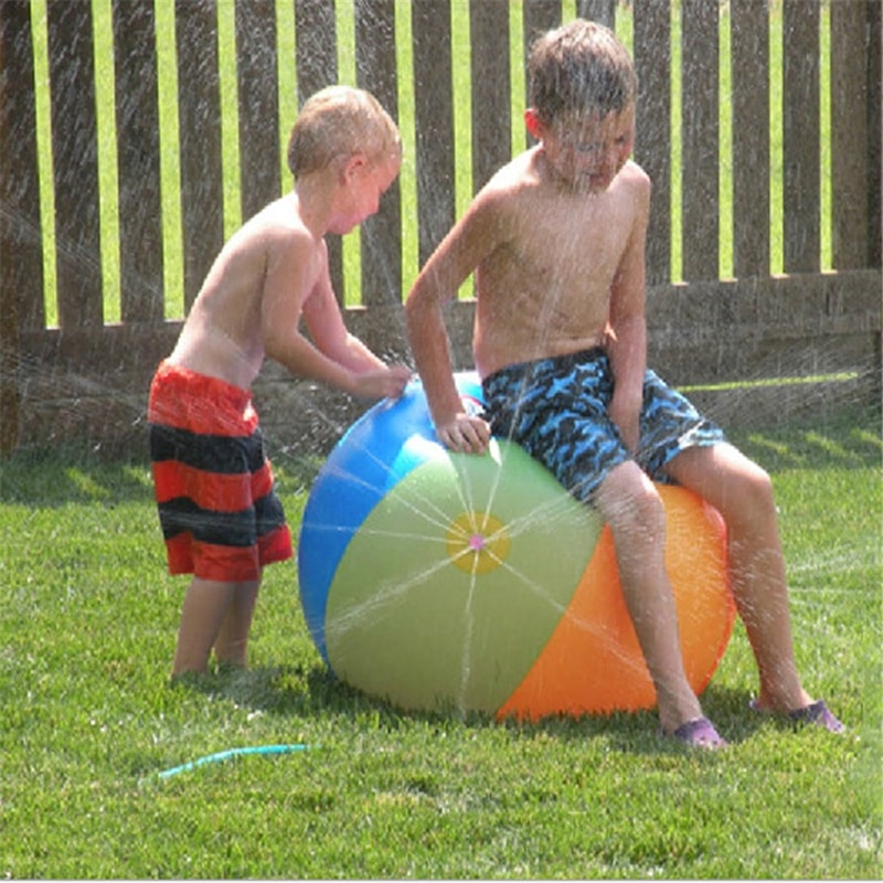 Color Splash Water Spraying Beach Ball For Outdoor Fun Durable PVC Summer Play Toy 1