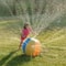 Color Splash Water Spraying Beach Ball For Outdoor Fun Durable PVC Summer Play Toy 5