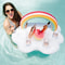 Rainbow Inflatable Drink Cooler Float Table for Pool Parties and Beach Fun