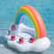 Rainbow Inflatable Drink Cooler Float Table for Pool Parties and Beach Fun
