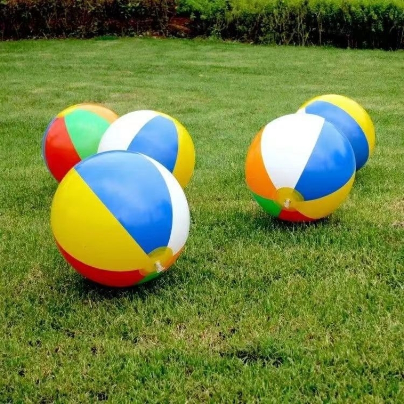 Rainbow Inflatable Beach Ball Set For Pool Beach Fun 6