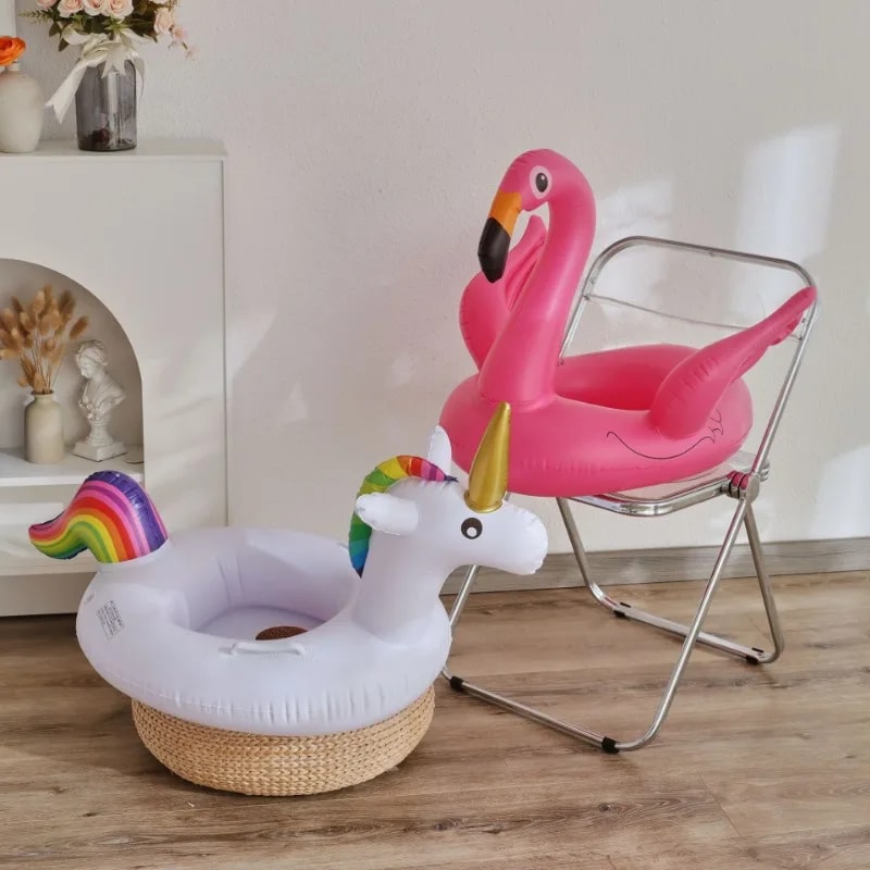 Flamingo Baby Swim Ring Inflatable Pool Float For Kids Summer Water Fun Seat 1