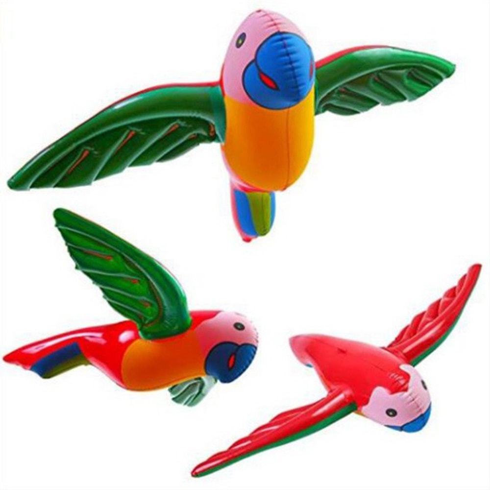 Inflatable Flying Parrot Decoration for Tropical Party Beach Pool Fun