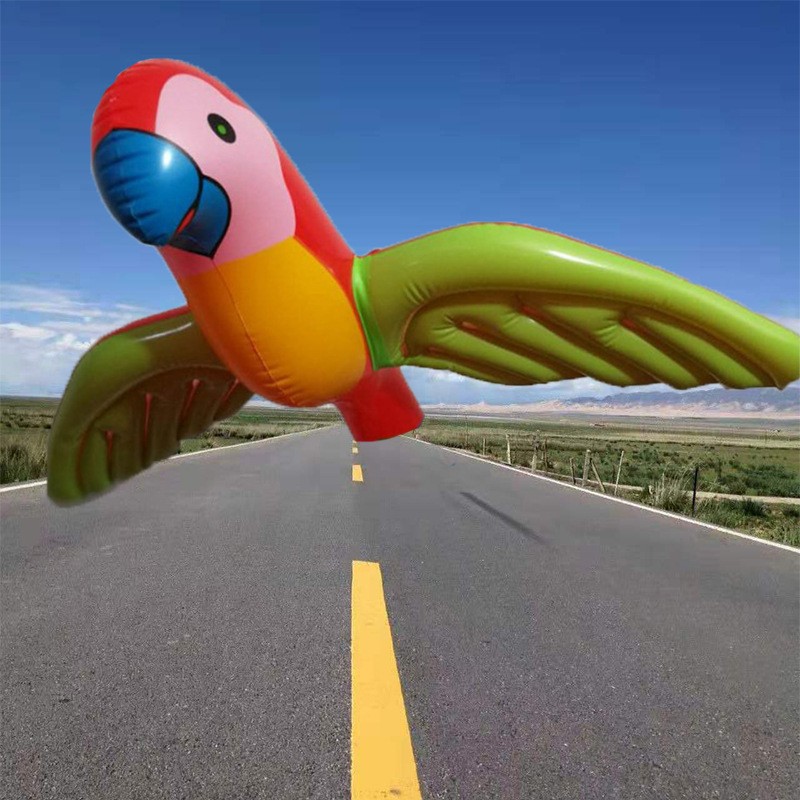 Inflatable Flying Parrot Decoration for Tropical Party Beach Pool Fun