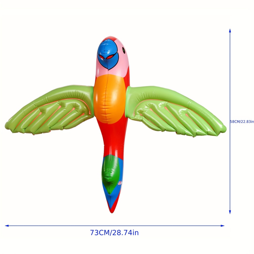 Inflatable Flying Parrot Decoration for Tropical Party Beach Pool Fun