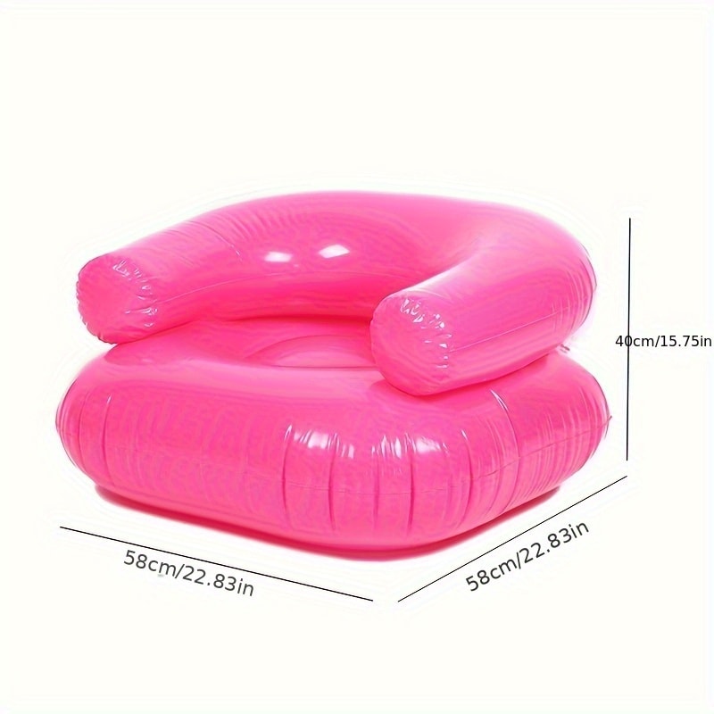 Portable Inflatable Lounger Air Sofa Couch For Beach Camping Travel Relaxation 3