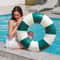 Vintage Pool Float Dark Green Inflatable Swim Ring For Adults Summer Beach Pool Party 1