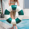 Vintage Pool Float Dark Green Inflatable Swim Ring For Adults Summer Beach Pool Party 5
