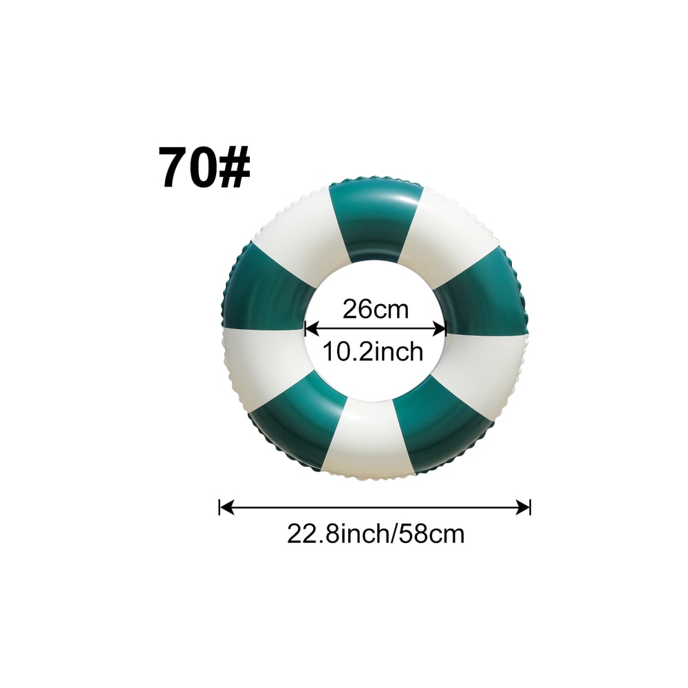Vintage Pool Float Dark Green Inflatable Swim Ring For Adults Summer Beach Pool Party 4