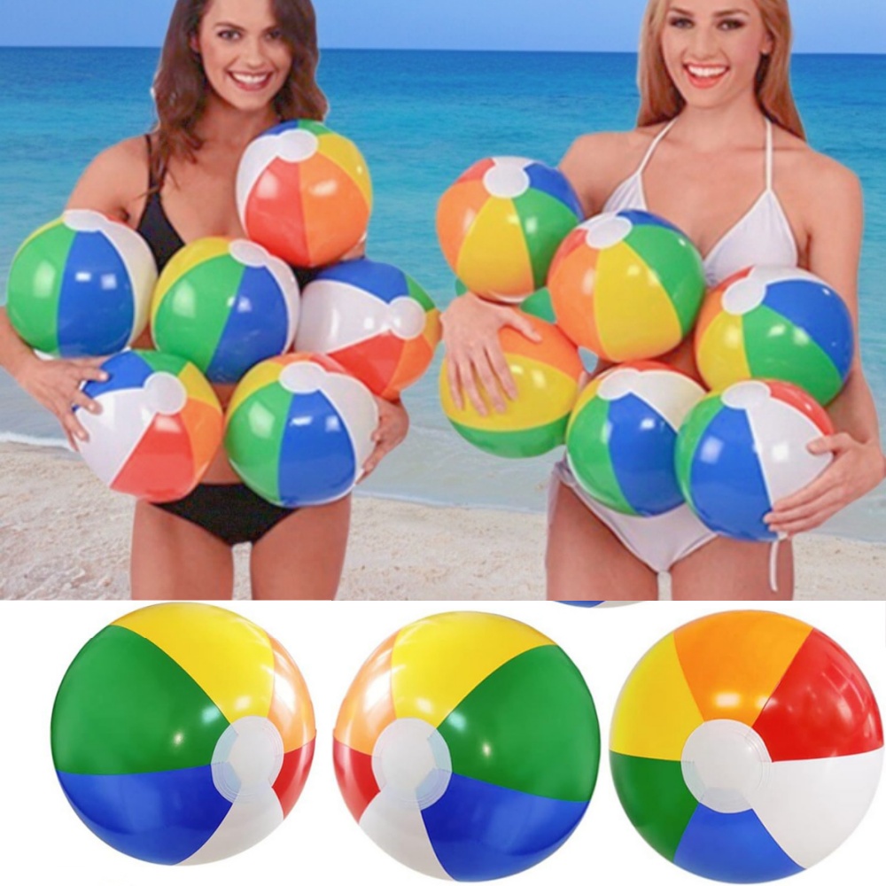 Colorful Inflatable Beach Ball Set For Kids Adults Pool And Beach Party Fun 2