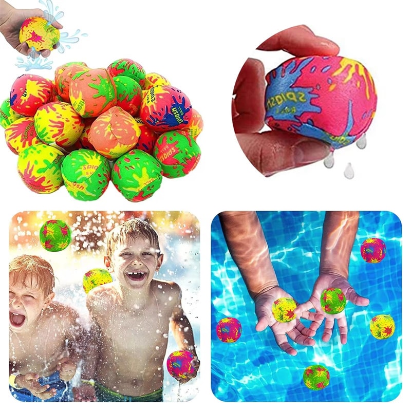 Reusable Water Balloons For Kids Soft Splash Balls For Pool Beach Backyard Summer Fun 2