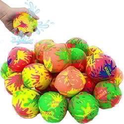 reusable water balloons for kids soft splash balls for pool, beach & backyard summer fun