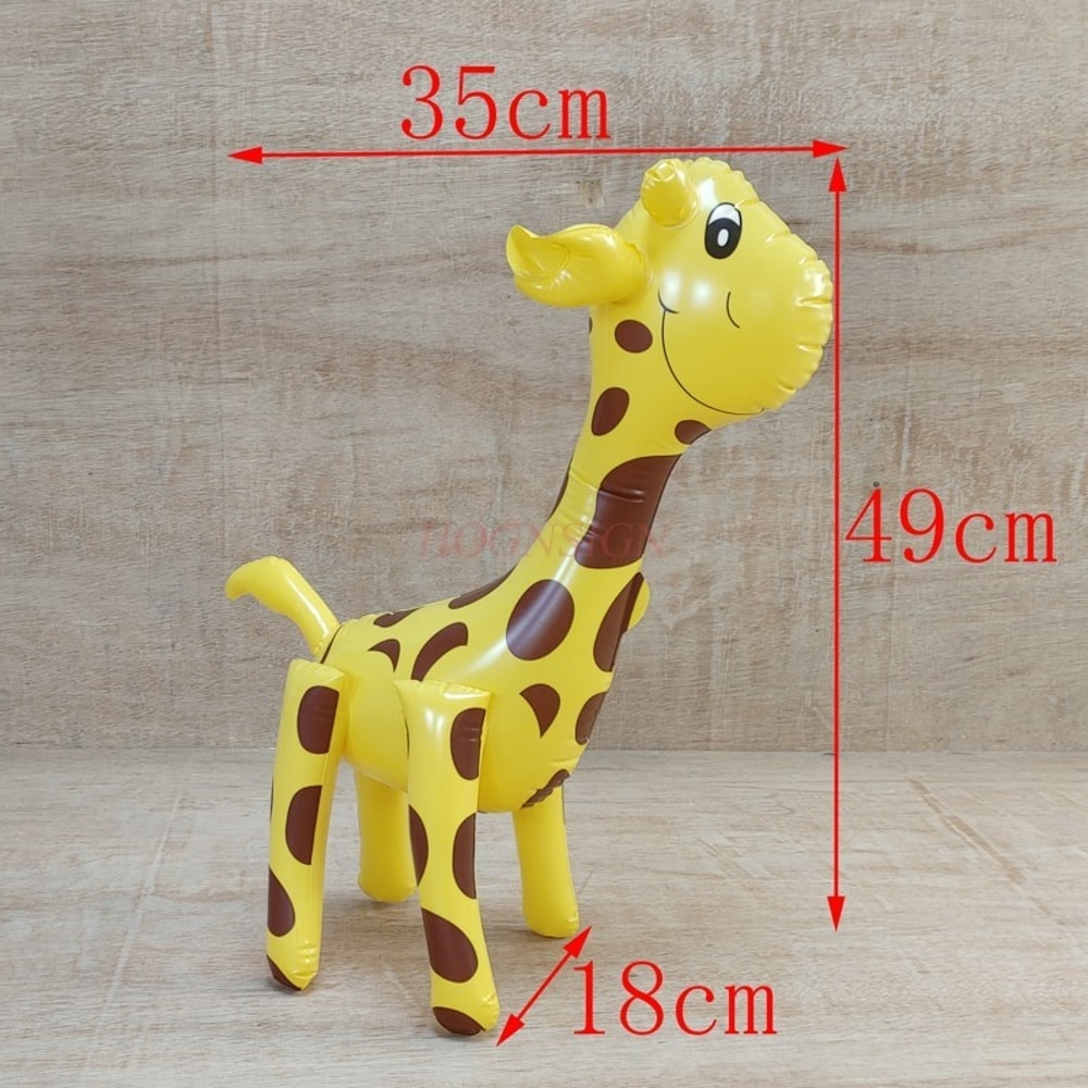 Inflatable Giraffe Toy For Kids Cute Inflatable Animal Toy Soft PVC Play Doll 2