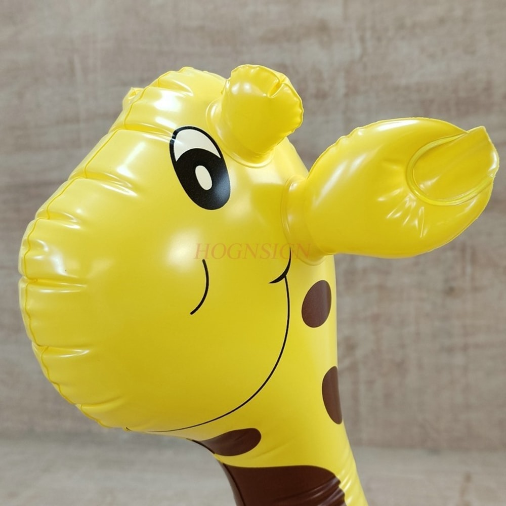 Inflatable Giraffe Toy For Kids Cute Inflatable Animal Toy Soft PVC Play Doll 5