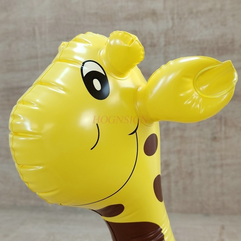 Inflatable Giraffe Toy For Kids Cute Inflatable Animal Toy Soft PVC Play Doll 5