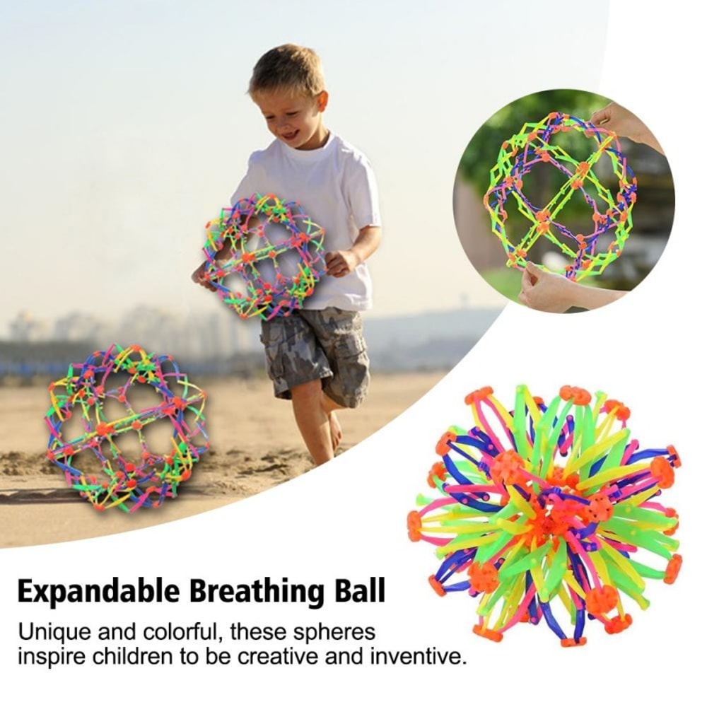 Magic Telescopic Flower Ball Toy Expanding Outdoor Throw Ball For Kids Play 5