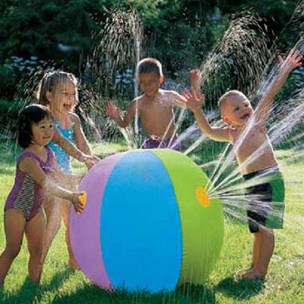 Inflatable Splash Ball Sprinkler Kids Outdoor Water Toy For Summer Lawn Fun 0