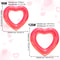 Sequin Heart Pool Float For Adults Glitter Inflatable Lounge Raft 4