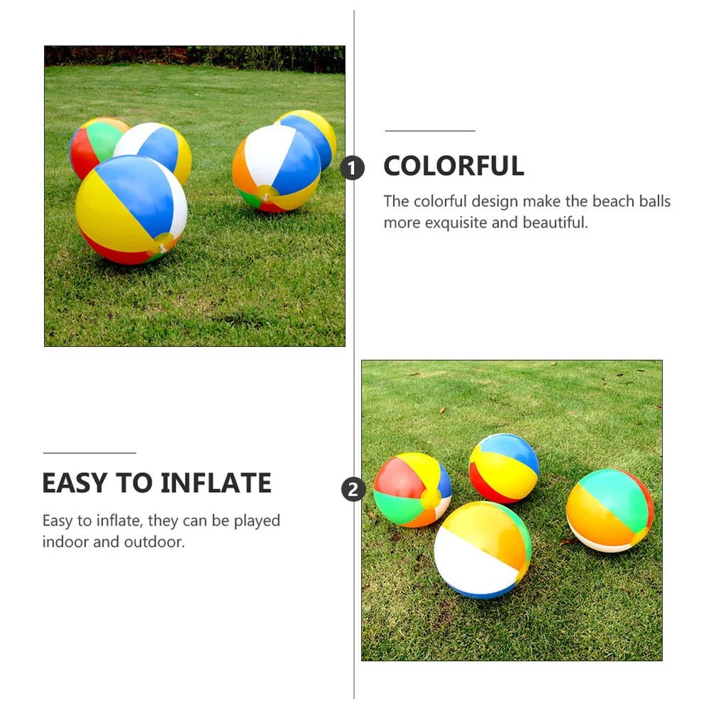 Summer Inflatable Beach Ball For Kids Outdoor Pool And Water Play Fun 3