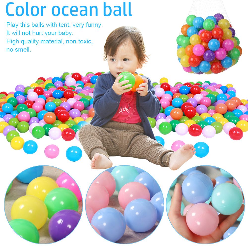 Colorful Ball Pit Balls Set Soft Kids Play Balls For Pool Tent Sensory Fun 5