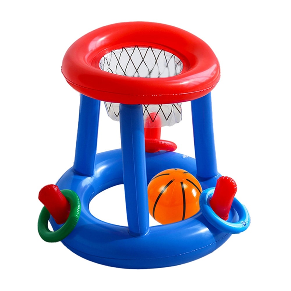Inflatable Pool Basketball Hoop Set For Kids Family Pool Party Fun 2
