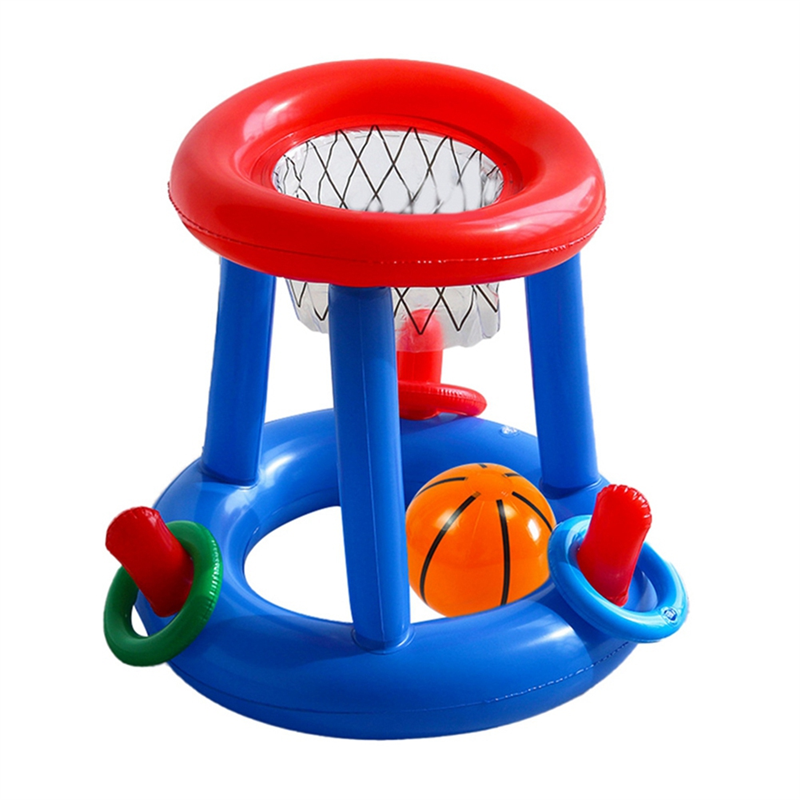 Inflatable Pool Basketball Hoop Set For Kids Family Pool Party Fun 2
