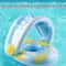 Baby Pool Float With Canopy Safe Infant Swim Ring Seat For Toddlers Summer Water Fun 3