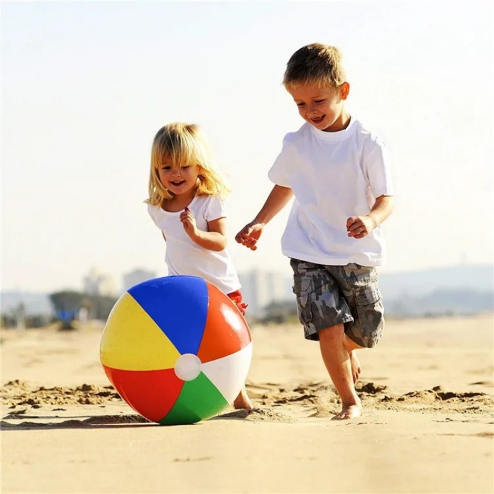 Colorful Inflatable Beach Ball Set For Kids And Adults Pool Party Fun 3