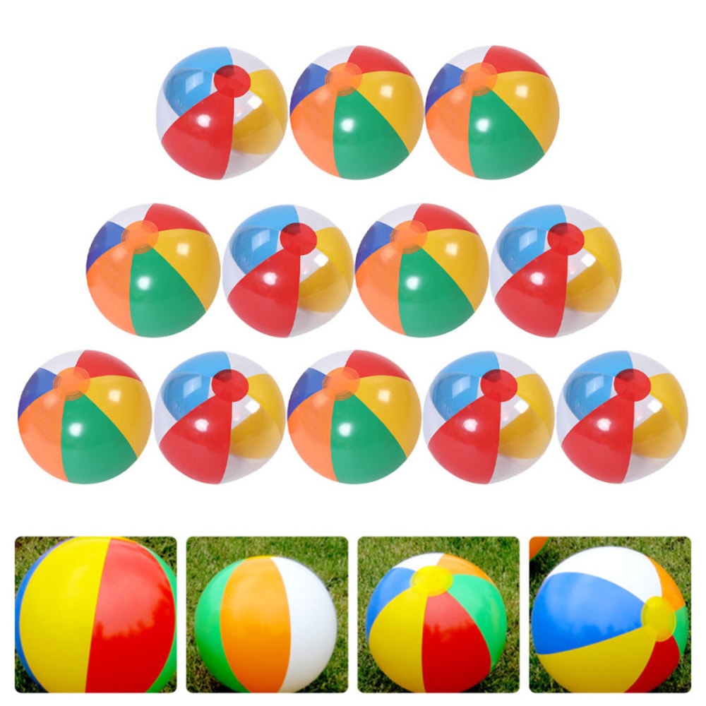 Colorful Inflatable Beach Ball Set For Kids And Adults Pool Party Fun 4