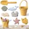 Silicone Beach Toy Set With Bucket Shovel For Kids Durable Sand Play Kit 3