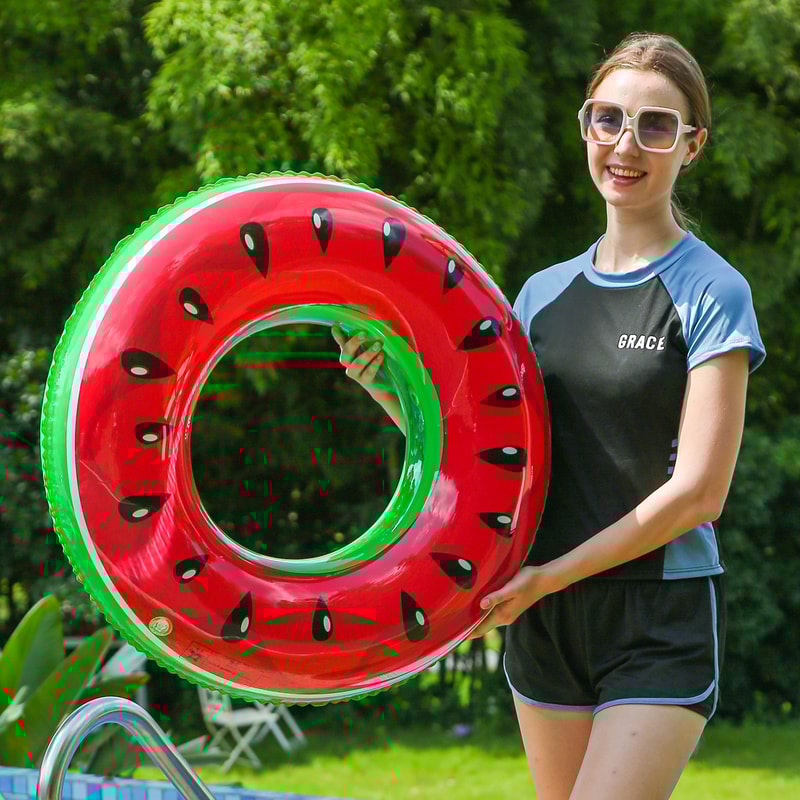 Watermelon Pool Float For Adults Inflatable Swim Ring For Beach Pool Fun 7