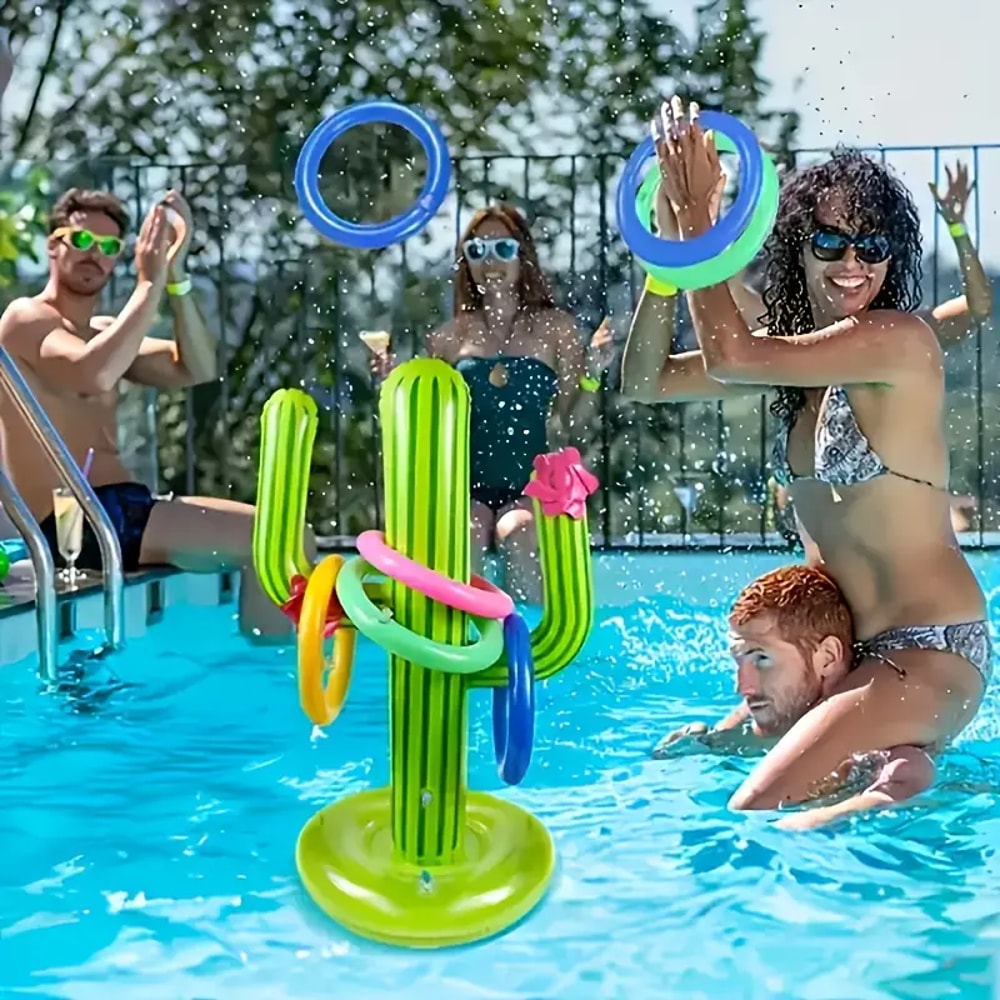 Cactus Ring Toss Pool Party Game For Kids And Summer Fun 5