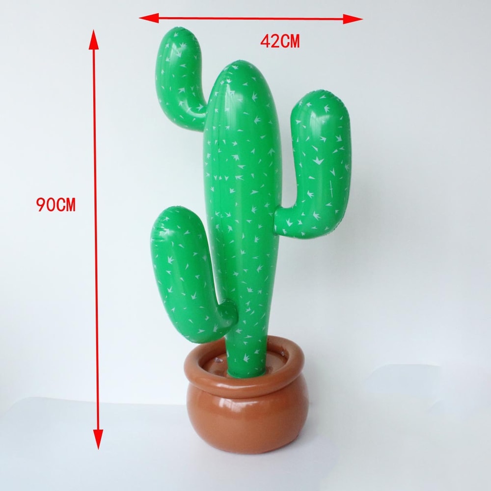 Inflatable Cactus Party Decor Tropical Pool Beach Prop For Summer Fun 4