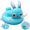 Kids Inflatable Rabbit Swim Ring Seat With Handles Safe Inflatable Pool Float For Toddlers Kids 8