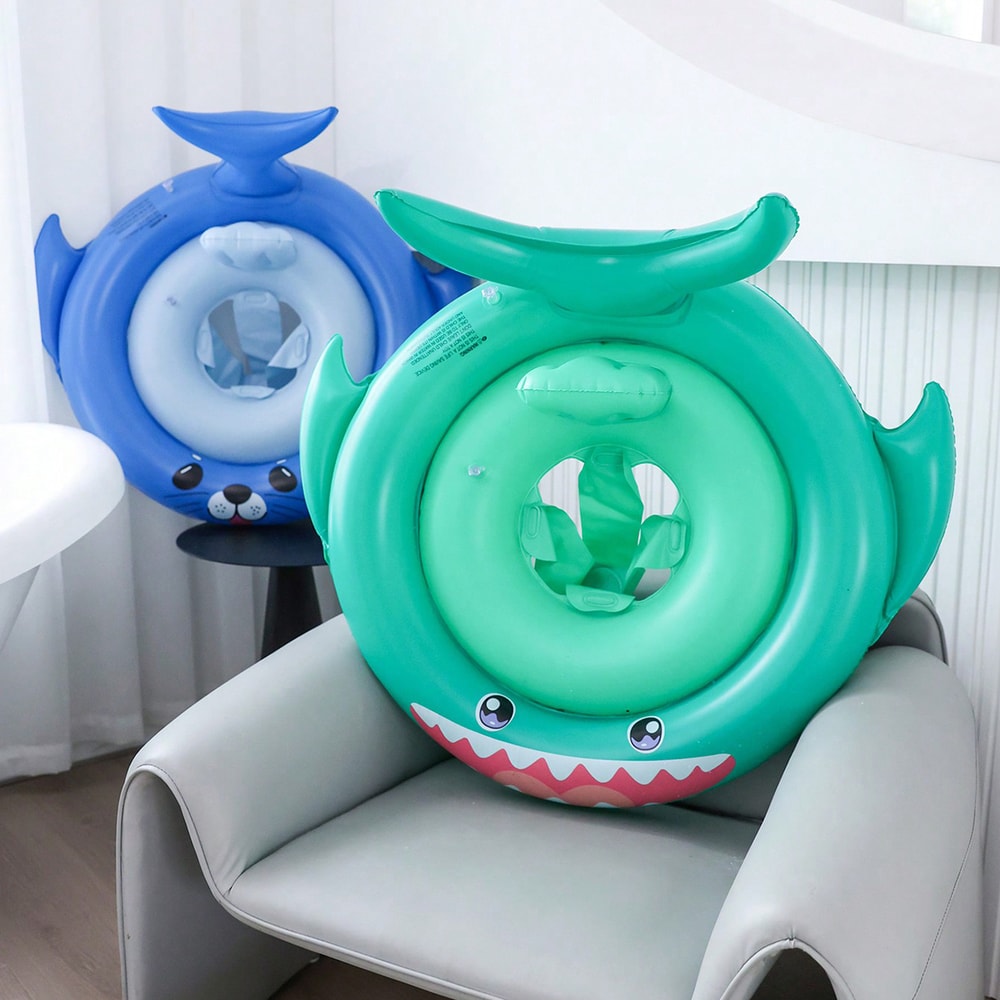 Shark Swim Float For Kids Inflatable Ocean Pool Lounger Toy 0
