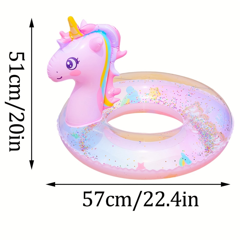 Luxury Unicorn Pool Float For Kids Adults Heavy Duty Unicorn Pool Float With Biodegradable Glitter 3