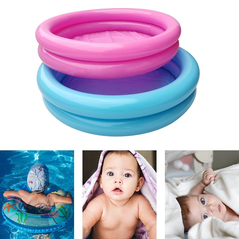 Inflatable Baby Splash Pool Durable PVC Kiddie Water Play Basin For Toddlers 3