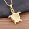 Colorful Crystal Turtle Pendant Necklace With Zircon Shell For Women Beach Jewelry 3