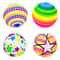 Elastic Rainbow Sensory Ball Set Soft Bouncy Stress Relief Toy For Kids Indoor Outdoor Play 0