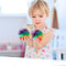 High Bounce Rainbow Elastic Ball Toy For Kids Indoor Outdoor Fun 0