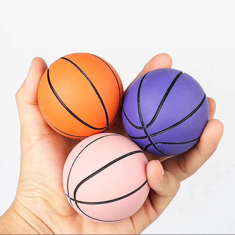 Ultra Bounce Mini Stress Basketball Toy Soft Rubber Stress Relief Ball For Kids And Adults 6